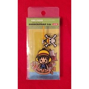 One Piece Rubber Strap 5th Set Luffy Keychain 1.75 Inch Japanese Import